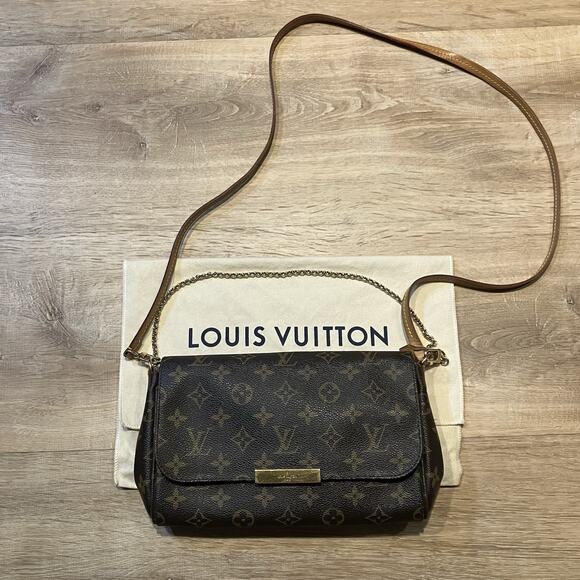 Louis Vuitton Favorite Shoulder Bag PM Brown Canvas Coated Monogram CLEAN - Picture 1 of 16